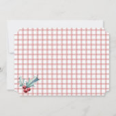 Laten we een prettige feestdag kerstfeestelijke ui kaart (Achterkant)