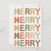 Laten we een prettige kerstfeestdag rondlopen. kaart (Achterkant)