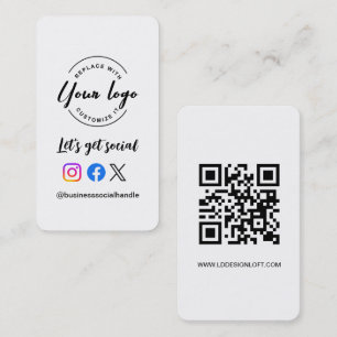 Laten we een QR-code voor sociale media maken webs Visitekaartje