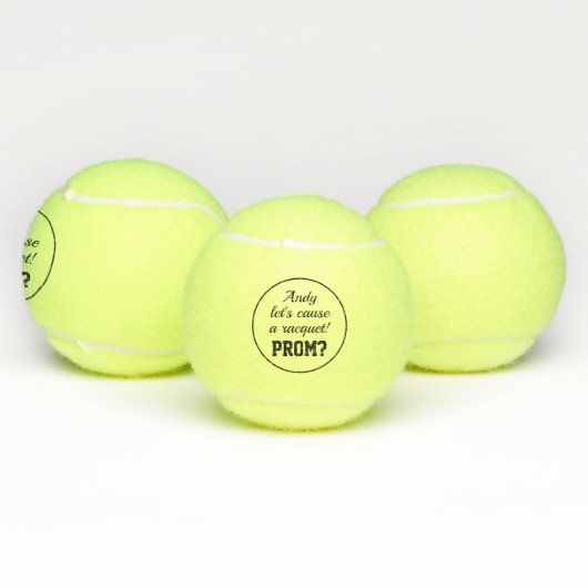 Laten we een racket Prom Hoco idee van een cadeaut Tennisballen (Multi)