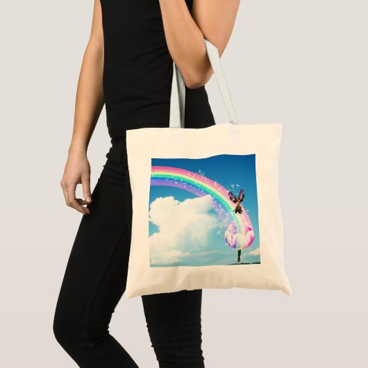 Laten we een regenboog maken tote bag (Voorkant (product))
