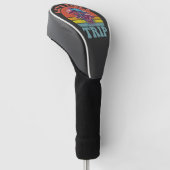 Laten we een reis maken Grappige paddenstoel retro Golfheadcover (Schuin)