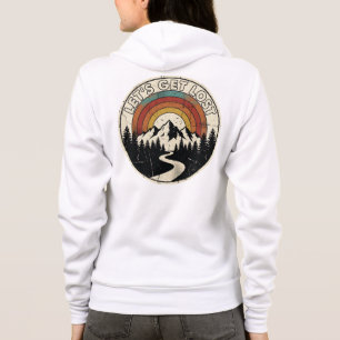 Laten we een Retro Bergavontuur buiten verliezen Hoodie