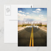 Laten we een roadtrip gaan maken briefkaart (Voorkant / Achterkant)