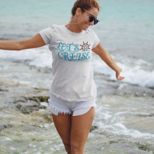 Laten we een scheepsreis maken Vakantie T-shirt