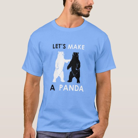 Laten we een Shirt van Panda maken, een grappig Po (Voorkant)