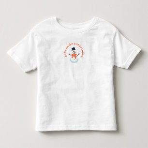 Laten we een sneeuwpop maken! kinder shirts