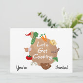 Laten we een snijplank voor koken nemen kaart (Staand voorkant)