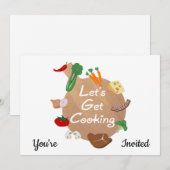 Laten we een snijplank voor koken nemen kaart (Voorkant / Achterkant)