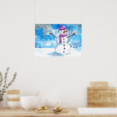 Laten we een Snowman bouwen Poster (Keuken)