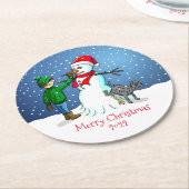 Laten we een Snowman Onderzetter maken (Gebogen)