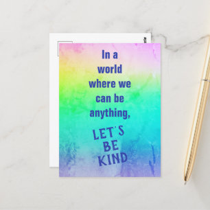 Laten we een soort regenboogBriefkaart zijn Briefkaart