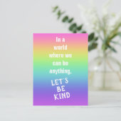 Laten we een soort regenbooggradiënt Briefkaart zi (Staand voorkant)