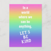 Laten we een soort regenbooggradiënt Briefkaart zi (Voorkant)