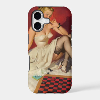 Laten we een spel spelen - Retro Pinup Meisje
