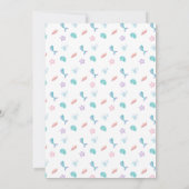 Laten we een Splash Girls Mermaid verjaardagsfeest Kaart (Achterkant)