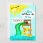 Laten we een Splash Water Park verjaardag maken Kaart (Voorkant)