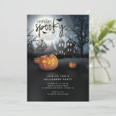 Laten we een spookachtig Halloween feestje geven Kaart (Staand voorkant)