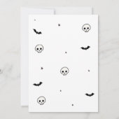 Laten we een spookachtig Halloween feestje geven Kaart (Achterkant)