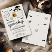 Laten we een spookachtig Halloween feestje geven Kaart