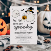 Laten we een spookachtig Halloween feestje geven Kaart