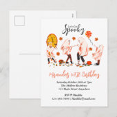 Laten we een spookachtige geest krijgen met een vr feestdagenkaart (Voorkant / Achterkant)