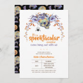 Laten we een spookachtige Halloween baby shower ho Kaart (Voorkant / Achterkant)