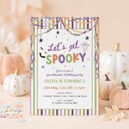 Laten we een spooktastisch Halloween-verjaardagsui Kaart