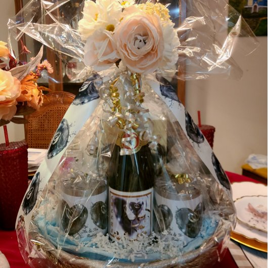 Laten we een toast maken! Cheers! Sparkling Wijnetiket