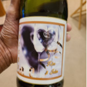 Laten we een toast maken! Cheers! Sparkling Wijnetiket