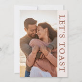 Laten we een toost uitbrengen op een verlovingsfee kaart (Voorkant)