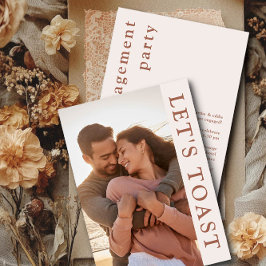 Laten we een toost uitbrengen op een verlovingsfee kaart