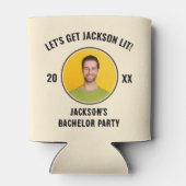 Laten we een uitgaande vrijgezellenfeest bierblikj blikjeskoeler (Achterkant)