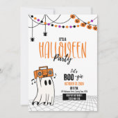 Laten we een uitnodiging voor een Halloween-feest  (Voorkant)