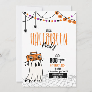 Laten we een uitnodiging voor een Halloween-feest 