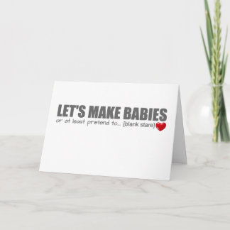 Laten we een Valentijnsdag voor baby's maken Feestdagen Kaart