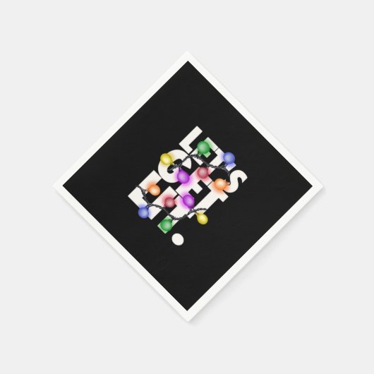 Laten we een verlichte kerstoutfit krijgen servet (Hoek)