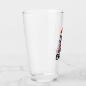 Laten we een verlichte pug in kerstverlichting lat glas (Rechts)