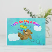 Laten we een vlieger vliegen kaart (Staand voorkant)
