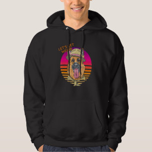 Laten we een vreemde Duitse herder zijn met Fedora Hoodie