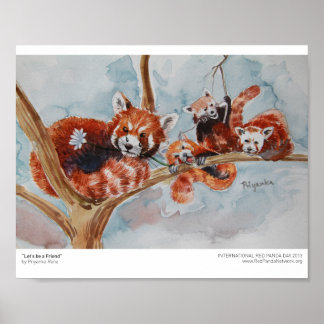 "Laten we een Vriend zijn" Druk Poster