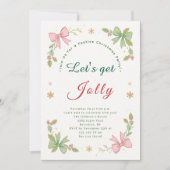 Laten we een vrolijk, grillig kerstfeest krijgen feestdagenkaart (Voorkant)