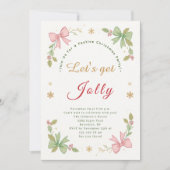 Laten we een vrolijk, grillig kerstfeest krijgen feestdagenkaart (Voorkant)