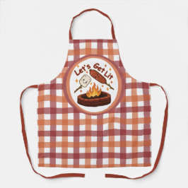 Laten we een vuurkorf aansteken – Schattige marshm Schort