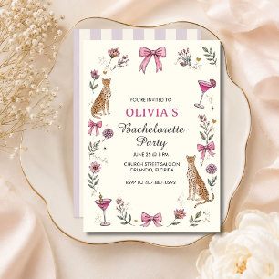 Laten we een Wilde Luipaard Bachelorette Feest doe Kaart
