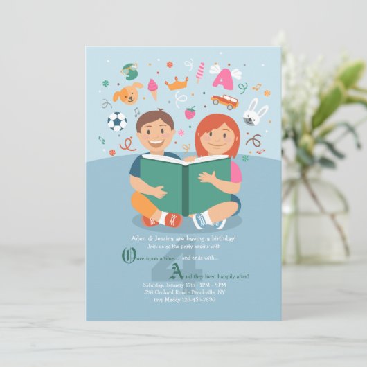 Laten we eens lezen over de uitnodiging (Staand voorkant)