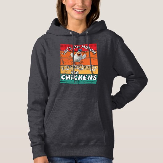 Laten we eerlijk zijn dat ik gek was voor de kippe hoodie (Voorkant)