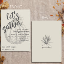 Laten we Elegant Pompoen Thanksgiving Diner Verzam