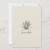 Laten we Elegant Pompoen Thanksgiving Diner Verzam Kaart (Achterkant)