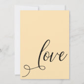 Laten we Elegante Perzik Vieren Alleen Ontvangst Kaart (Achterkant)